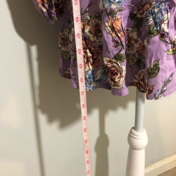 NWOT Xhilaration Lilac Purple Floral Smocked Dress - Picture 10 of 15